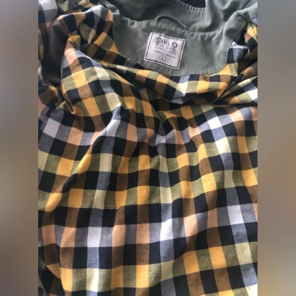 Cielo Jeans Ladies Army Green Field Drawstring Jacket Size Large - Picture 10 of 12